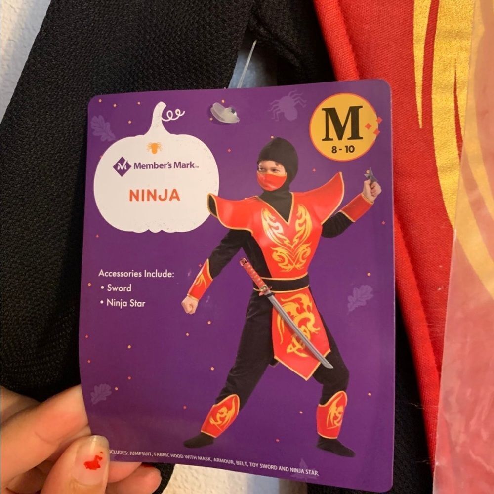 Ninja Medium Red Halloween Costume